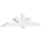Ekena Millwork Kennewick Architectural Grade PVC Gable Bracket, 96"W x 20"H x 4"D x 6"F, 5/12 Pitch GBP096X20X0406KEN00 - alternate 1